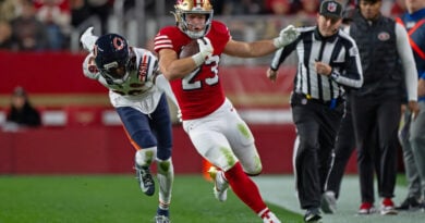 2025 Top Week 17 NFL Performances by Players from West Christian McCaffrey