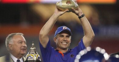 Former Boise State head coach Chris Petersen