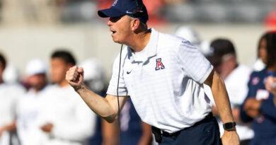Arizona football head coach Brent Brennan