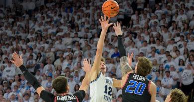 Utah State basketball vs Boise State on Feb 18 2026