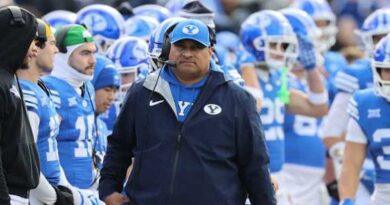 BYU football heqd coach Kalani Sitake