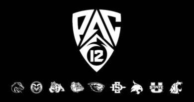 Pac-12 logo with school logos