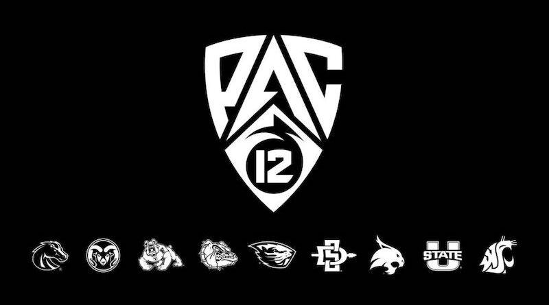 Pac-12 logo with school logos