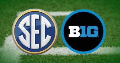 SEC and Big Ten conference logos