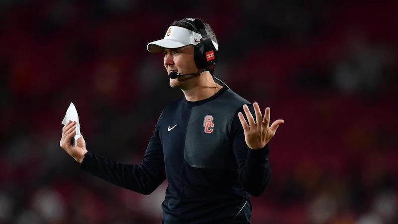 USC football head coach Lincoln Riley