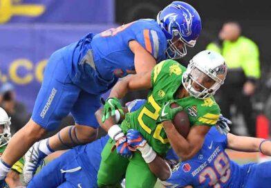 Winning % as Away Favorite in Last 20 Years in the West Boise State tackling Oregon