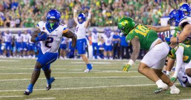 Boise State vs Oregon football in Eugene