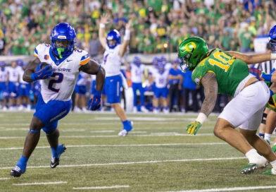 Boise State vs Oregon football in Eugene