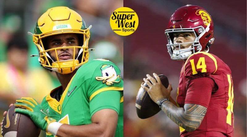 2026 Preseason Composite Top 25 College Football Rankings Oregon's Dante Moore and USC's Jayden Maiava