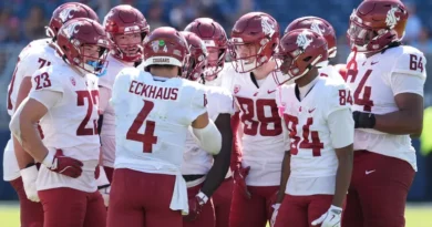 McLaughlin: Analyzing WSU’s 2026 Schedule and Season Washington State football huddle in 2025